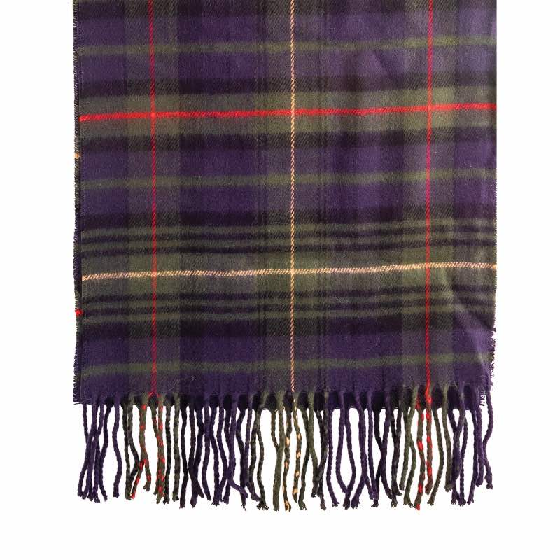 Men's Cashmere Scarf  (Green Plaid)